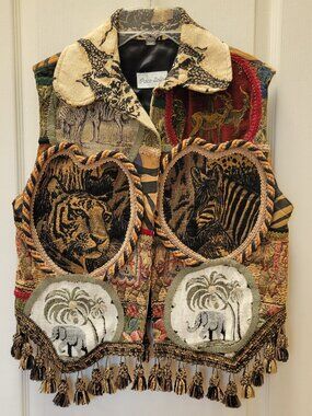 Vintage Paco Soler Wild Animal Vest